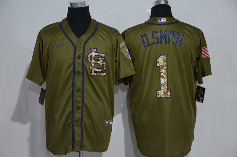 Cardinals 1 O.Smith Olive 2020 Nike Cool Base Jersey,We sell and wholesale Cardinals 1 O.Smith Olive 2020 Nike Cool Base Jersey on line form chian!
